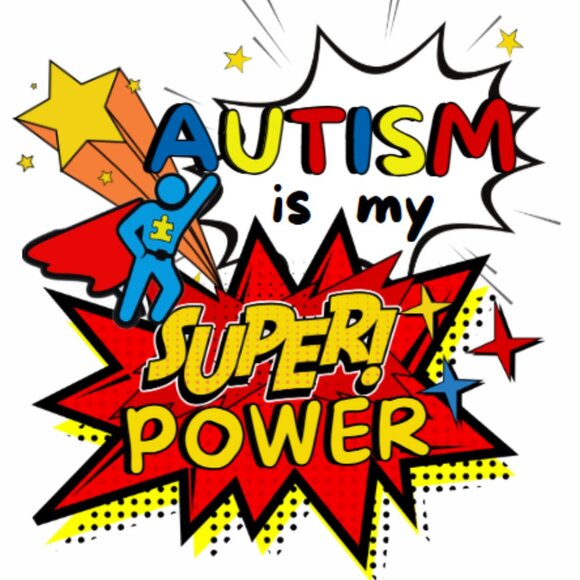 "Autism Superhero" Graphic Tee - Picture 2 of 2